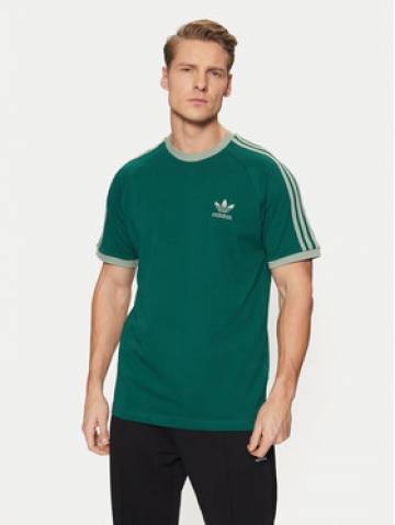 adidas Футболка adicolor Classics 3-Stripes JN7017 Зелений Slim Fit adidas Футболка adicolor Classics 3-Stripes JN7017 Зелений Slim Fit