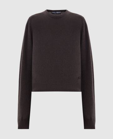 Коричневый джемпер из кашемира Коричневый джемпер из кашемира