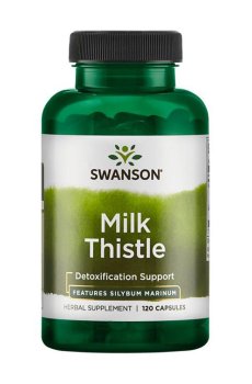 Расторопша пятнистая Swanson Milk Thistle 250 мг, 120 капсул