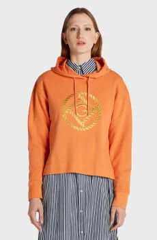 Женское оранжевое худи D2. ROPE ICON HOODIE Оранжевый L Gant 4200662