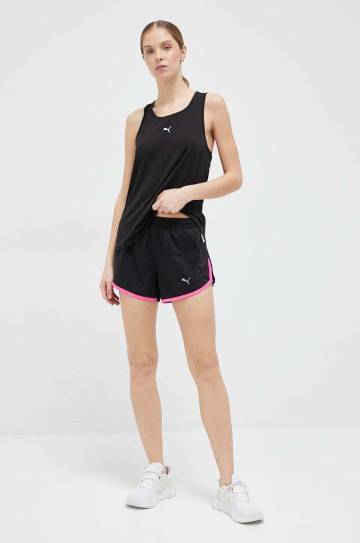 Шорты для бега Puma Favourite Velocity цвет чёрный однотонные средняя посадка Шорты для бега Puma Favourite Velocity цвет чёрный однотонные средняя посадка