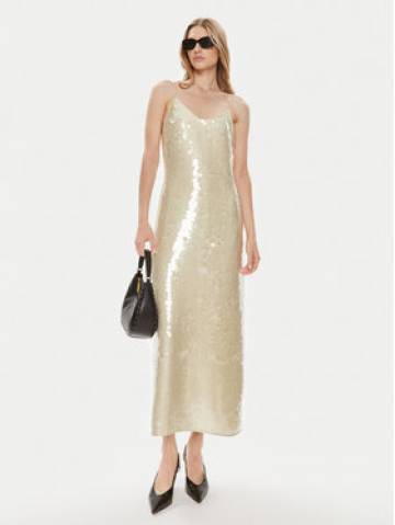 Samsøe Samsøe Коктейльна сукня Sally F24100193 Золотий Slim Fit Samsøe Samsøe Коктейльна сукня Sally F24100193 Золотий Slim Fit