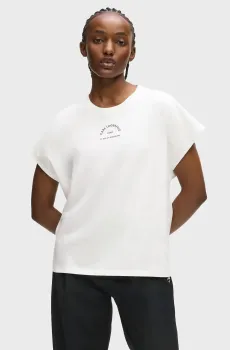 Женская белая футболка GLITTER Белый S Karl Lagerfeld B1W17032