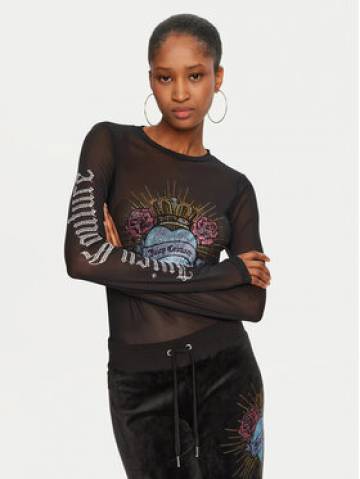 Juicy Couture Блузка Scared Heart JCBCT224836 Чорний Regular Fit Juicy Couture Блузка Scared Heart JCBCT224836 Чорний Regular Fit