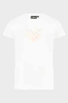 Детская белая футболка G Белый 140 CMP 39T7555-10XT