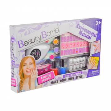 Детский набор для маникюра Shantou Jinxing Beauty Bomb, от 3 лет (666-21) Детский набор для маникюра Shantou Jinxing Beauty Bomb, от 3 лет (666-21)