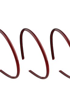 Набор обручей для волос Titania Basic коричневые, 3 шт (7971)