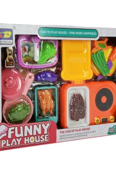 Детский игрушечный набор Shantou Jinxing Кухня, в коробке, от 3 лет, 14 предметов, 28*42*6 см (345-17B)