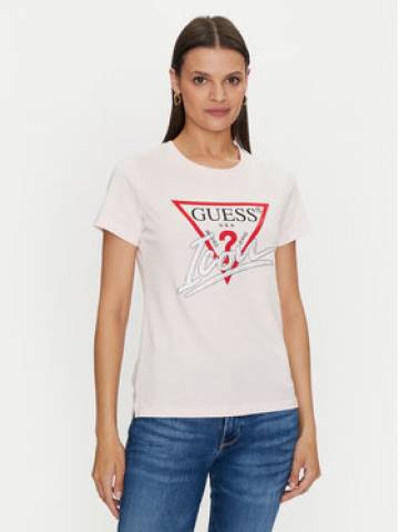 Guess Футболка Icon W4YI32 I3Z14 Рожевий Regular Fit Guess Футболка Icon W4YI32 I3Z14 Рожевий Regular Fit