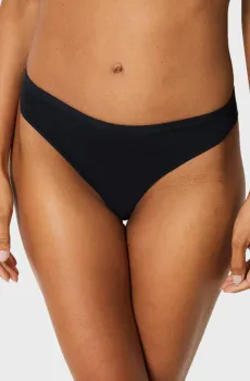 Женские черные трусики-танга COTON 360 Черный M Etam 6547153