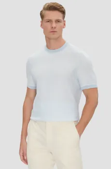 Мужской голубой джемпер Голубой L BOSS 50537642;450