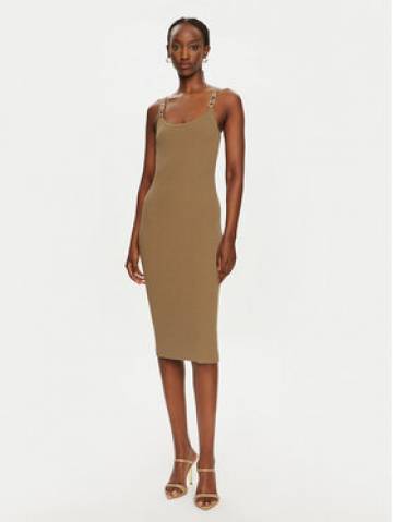 MICHAEL Michael Kors Трикотажна сукня MT482IL33D Коричневий Slim Fit MICHAEL Michael Kors Трикотажна сукня MT482IL33D Коричневий Slim Fit