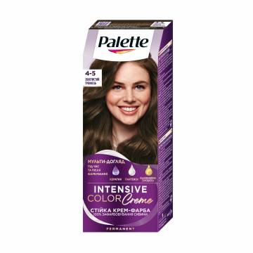 Стойкая крем-краска для волос Palette Интенсивный цвет, 4-5 Золотистый трюфель, 110 мл Стойкая крем-краска для волос Palette Интенсивный цвет, 4-5 Золотистый трюфель, 110 мл