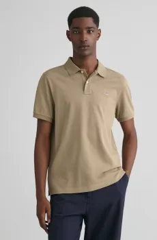 Мужское оливковое поло REG SHIELD SS PIQUE POLO Оливковый XL Gant 2210