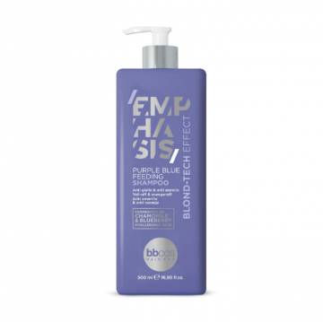 Питательный шампунь для волос BBcos Emphasis Blond-Tech Purple Blue Feeding Shampoo с фиолетово-синим пигментом, 500 мл Питательный шампунь для волос BBcos Emphasis Blond-Tech Purple Blue Feeding Shampoo с фиолетово-синим пигментом, 500 мл