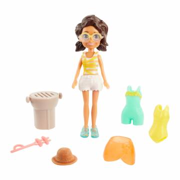 Набір Polly pocket Маленька модниця Шані в окулярах на пляжі (GDM01/GMF77) Набір Polly pocket Маленька модниця Шані в окулярах на пляжі (GDM01/GMF77)