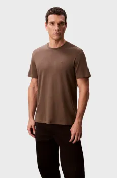 Мужская коричневая футболка SUPIMA CHEST Коричневый XXL Calvin Klein LV04LB275G