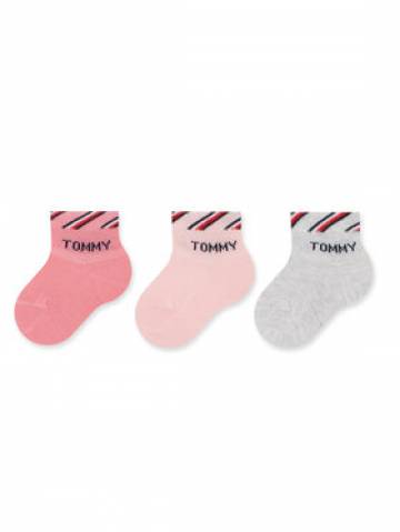 Tommy Hilfiger Набір 3 пар високих дитячих шкарпеток 701220277 Рожевий Tommy Hilfiger Набір 3 пар високих дитячих шкарпеток 701220277 Рожевий