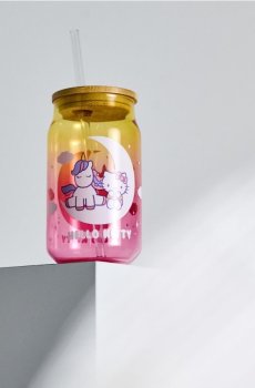 Багаторазовий стакан з соломинкою Hello Kitty - різнобарвний