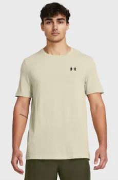 Мужская бежевая футболка Vanish Seamless SS Бежевый S Under Armour 1382801-273