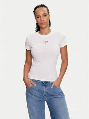 Tommy Jeans Футболка Essential DW0DW18397 Білий Slim Fit Tommy Jeans Футболка Essential DW0DW18397 Білий Slim Fit