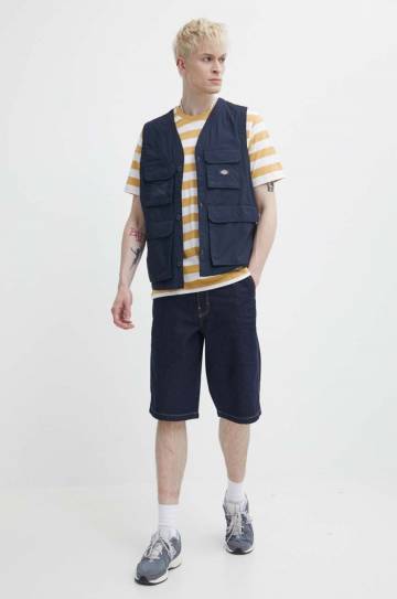 Хлопковая футболка Dickies цвет оранжевый узорный Хлопковая футболка Dickies цвет оранжевый узорный
