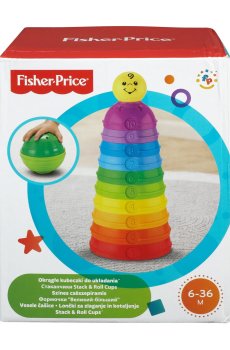 Формочки-пирамидка Fisher-Price Большой-больше, с 6 месяцев, 10 элементов, 22*13*13 см (W4472)