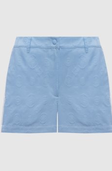 Голубые шорты шаблон