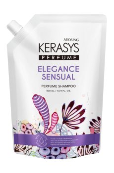 Парфюмированный шампунь KeraSys Elegance & Sensual Perfumed Shampoo для тонких и ослабленных волос, 500 мл (дойпак)
