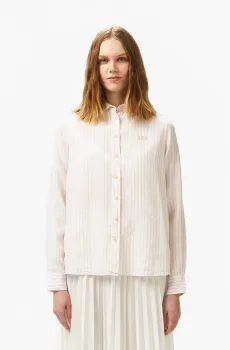 Розовая женская льняная рубашка Розовый 42 Lacoste CF0509HCZ