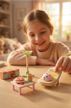 Іграшка - Фігурка кота з аксесуарами - різнобарвний