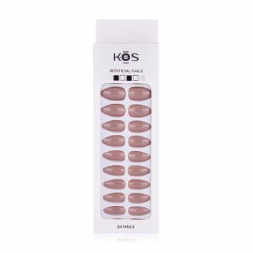 Набор искусственных ногтей K.O.S Keep Of Style миндаль, капучино Набор искусственных ногтей K.O.S Keep Of Style миндаль, капучино