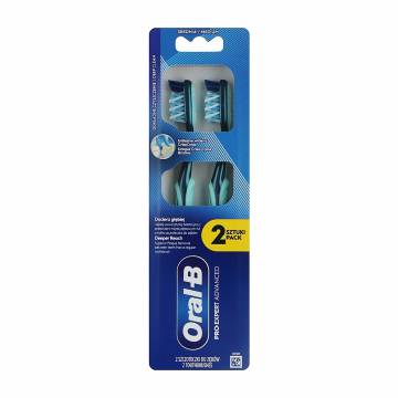 Зубная щетка Oral-B Pro-Expert Advanced Средняя жесткость, зеленая, 2 шт Зубная щетка Oral-B Pro-Expert Advanced Средняя жесткость, зеленая, 2 шт