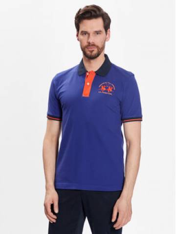 La Martina Поло VMP005 PK001 Голубий Slim Fit La Martina Поло VMP005 PK001 Голубий Slim Fit