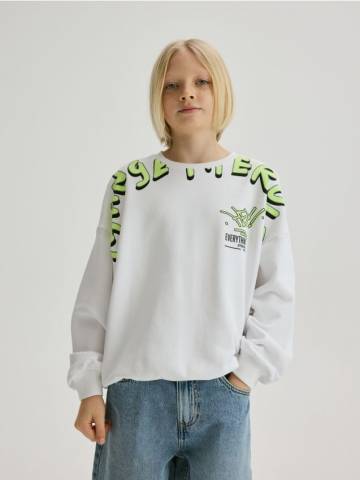 Reserved - BOYS` JOGGING TOP - кремовий - 411CJ-01X Reserved - BOYS` JOGGING TOP - кремовий - 411CJ-01X