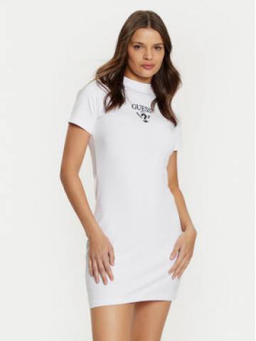Guess Повсякденна сукня V4YK02 KCDH1 Білий Slim Fit Guess Повсякденна сукня V4YK02 KCDH1 Білий Slim Fit