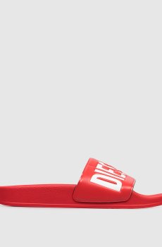 Детские красные слайдеры с тиснением логотипа