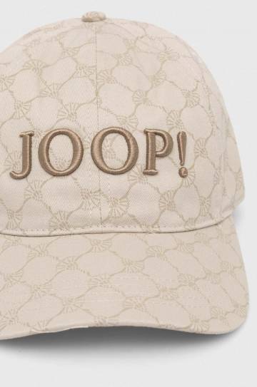 Хлопковая кепка Joop! цвет бежевый узор Хлопковая кепка Joop! цвет бежевый узор