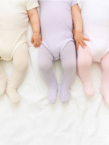 3 упаковки колготок з антислип-покриттям - різнобарвний