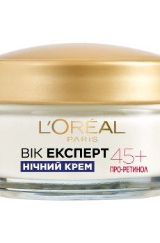 Ночной крем для лица LOreal Paris Возраст эксперт, Лифтинг-уход против морщин, 45+, 50 мл