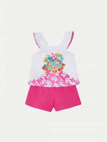 Mayoral Набір топ та шорти 3261 Рожевий Regular Fit