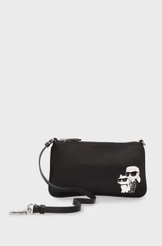 Женский черный клатч IKONIK 2.0 NYLON Черный ONESIZE Karl Lagerfeld 240W3230