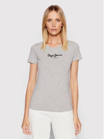 Pepe Jeans Футболка New Virgina PL505202 Сірий Slim Fit Pepe Jeans Футболка New Virgina PL505202 Сірий Slim Fit