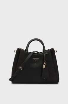 Женская черная сумка ECO JAZLYNN GIRLFRIEND SATCHEL Черный ONESIZE Guess HWEZG952306