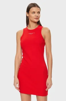 Женское красное платье TJW LALA + TANK BODYCON Красный M Tommy Jeans DW0DW17934