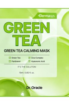 Тканевая успокаивающая маска для лица Dr. Oracle Dermasys Green Tea Calming Mask с зеленым чаем, 18 мл