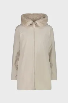 Женская бежевая парка FIX HOOD TWILL Бежевый 36 CMP 34K0236F-A238