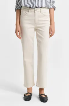 Женские белые джинсы ECRU STRAIGHT LEG JEANS Белый 29 Gant 4100251