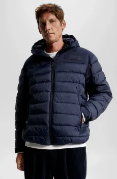 Мужская темно-синяя куртка MID NEW YORK HOODED JACKET Синий S Tommy Hilfiger MW0MW34264