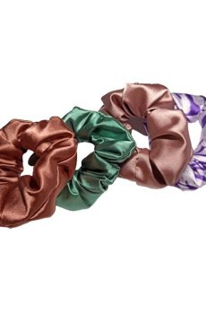 Набор резинок для волос ScrunchyUA из шелк-сатина, 4 шт (SCR0116SKLUA)